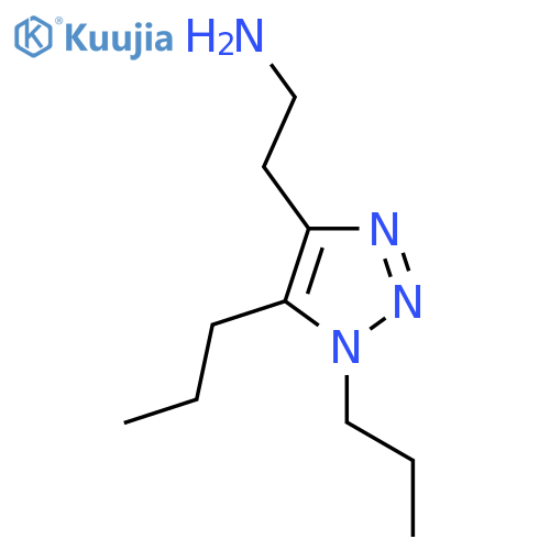 2-(dipropyl-1H-1,2,3-triazol-4-yl)ethan-1-amine structure