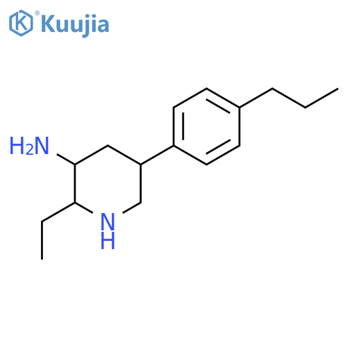 2-ethyl-5-(4-propylphenyl)piperidin-3-amine structure