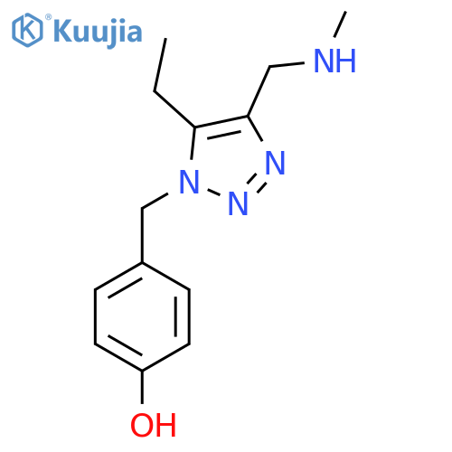 4-({5-ethyl-4-(methylamino)methyl-1H-1,2,3-triazol-1-yl}methyl)phenol structure