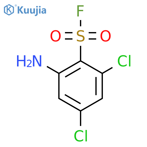 2-amino-4,6-dichlorobenzene-1-sulfonyl fluoride structure