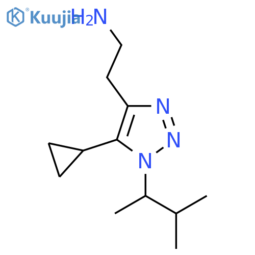 2-5-cyclopropyl-1-(3-methylbutan-2-yl)-1H-1,2,3-triazol-4-ylethan-1-amine structure