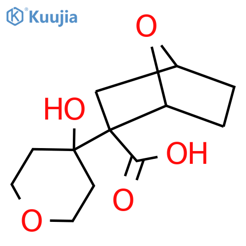 2-(4-hydroxyoxan-4-yl)-7-oxabicyclo2.2.1heptane-2-carboxylic acid structure