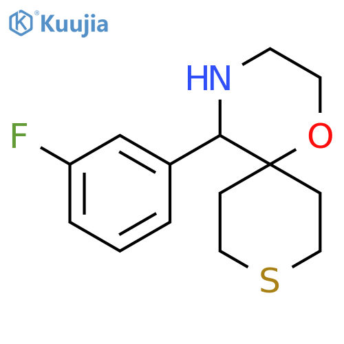 5-(3-fluorophenyl)-1-oxa-9-thia-4-azaspiro5.5undecane structure