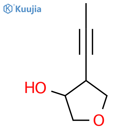 4-(prop-1-yn-1-yl)oxolan-3-ol structure