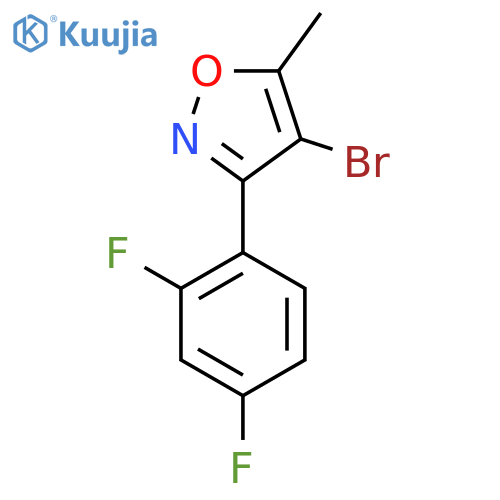 4-bromo-3-(2,4-difluorophenyl)-5-methyl-1,2-oxazole structure