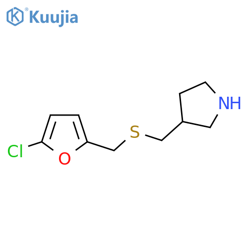 3-({(5-chlorofuran-2-yl)methylsulfanyl}methyl)pyrrolidine structure