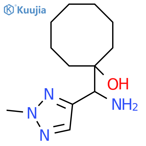 1-amino(2-methyl-2H-1,2,3-triazol-4-yl)methylcyclooctan-1-ol structure