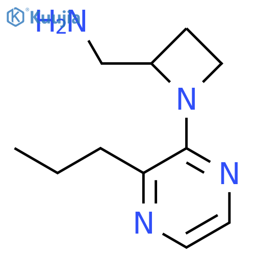 1-(3-propylpyrazin-2-yl)azetidin-2-ylmethanamine structure