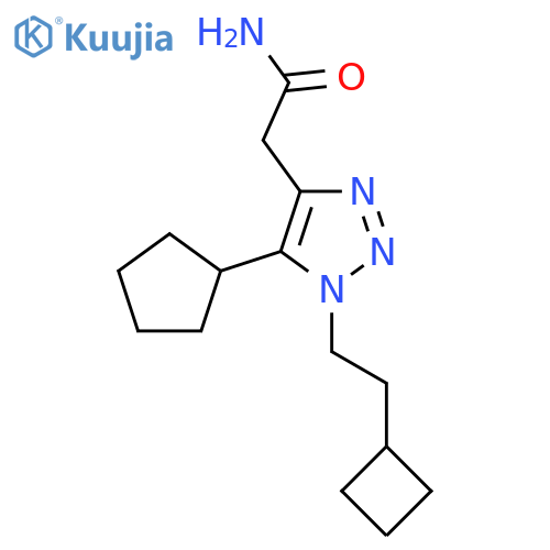 2-1-(2-cyclobutylethyl)-5-cyclopentyl-1H-1,2,3-triazol-4-ylacetamide structure