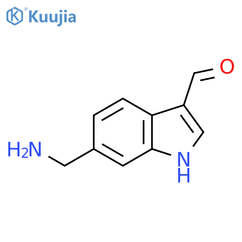 6-(aminomethyl)-1H-indole-3-carbaldehyde structure