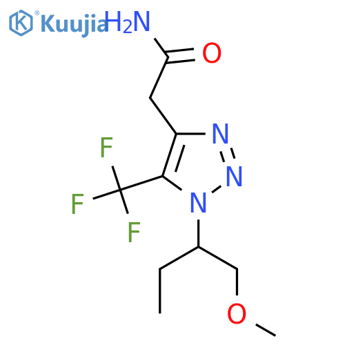 2-1-(1-methoxybutan-2-yl)-5-(trifluoromethyl)-1H-1,2,3-triazol-4-ylacetamide structure