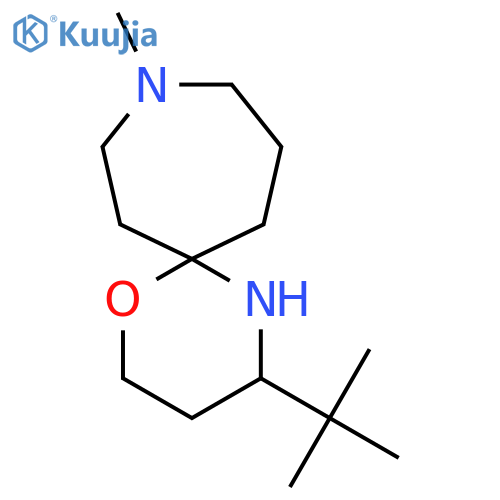 4-tert-butyl-9-methyl-1-oxa-5,9-diazaspiro5.6dodecane structure
