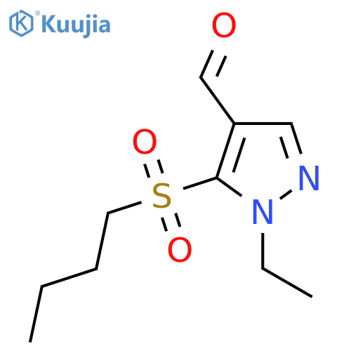5-(butane-1-sulfonyl)-1-ethyl-1H-pyrazole-4-carbaldehyde structure