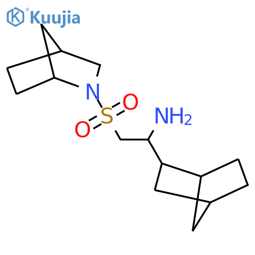 2-{2-azabicyclo2.2.1heptane-2-sulfonyl}-1-{bicyclo2.2.1heptan-2-yl}ethan-1-amine structure