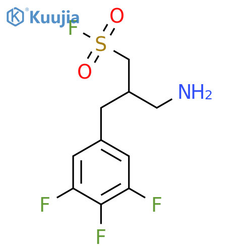 3-amino-2-(3,4,5-trifluorophenyl)methylpropane-1-sulfonyl fluoride structure