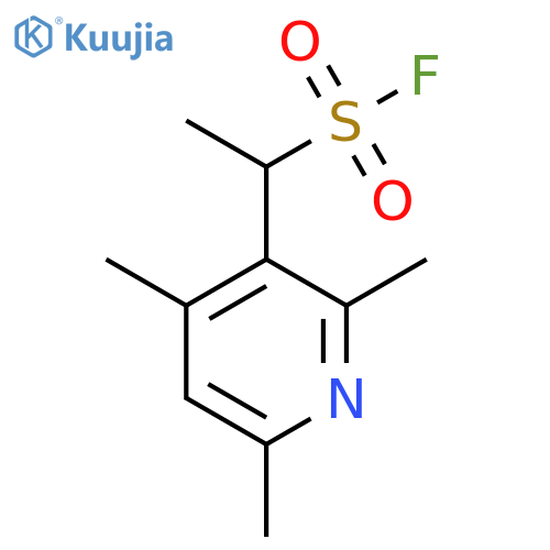 1-(2,4,6-trimethylpyridin-3-yl)ethane-1-sulfonyl fluoride structure