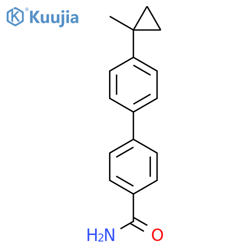 4-4-(1-methylcyclopropyl)phenylbenzamide structure