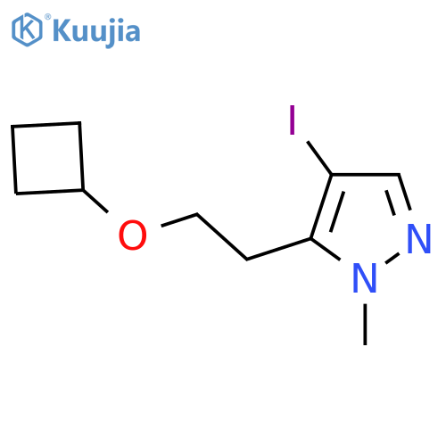 5-(2-cyclobutoxyethyl)-4-iodo-1-methyl-1H-pyrazole structure