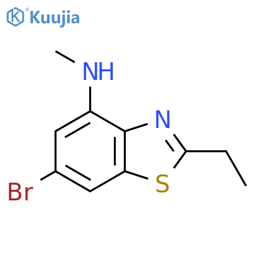 6-bromo-2-ethyl-N-methyl-1,3-benzothiazol-4-amine structure