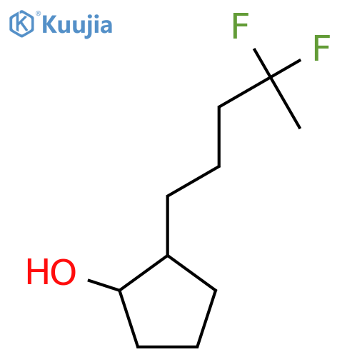 2-(4,4-Difluoropentyl)cyclopentan-1-ol structure