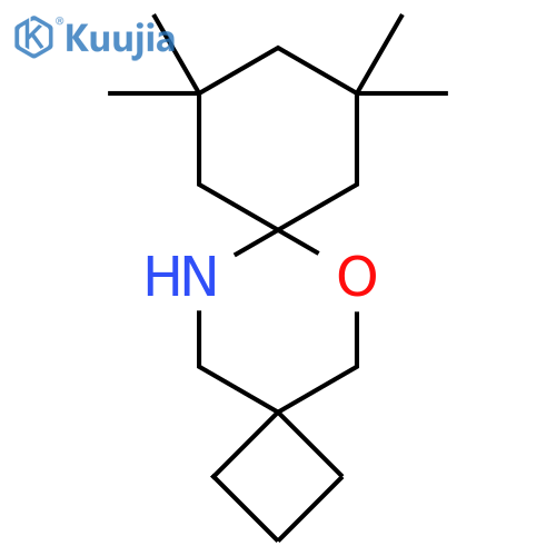 9,9,11,11-tetramethyl-6-oxa-13-azadispiro3.2.5^{7}.2^{4}tetradecane structure