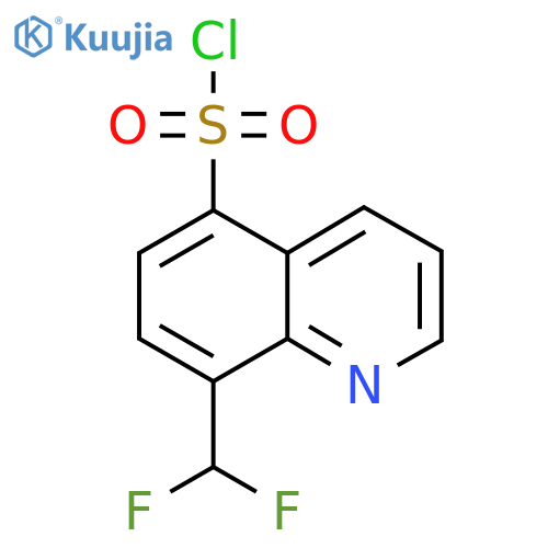 8-(difluoromethyl)quinoline-5-sulfonyl chloride structure
