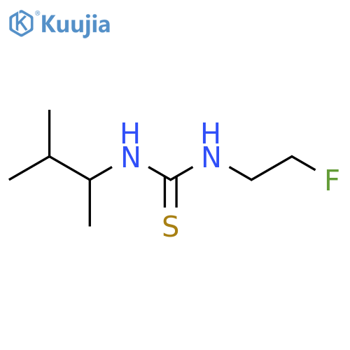 3-(2-fluoroethyl)-1-(3-methylbutan-2-yl)thiourea structure