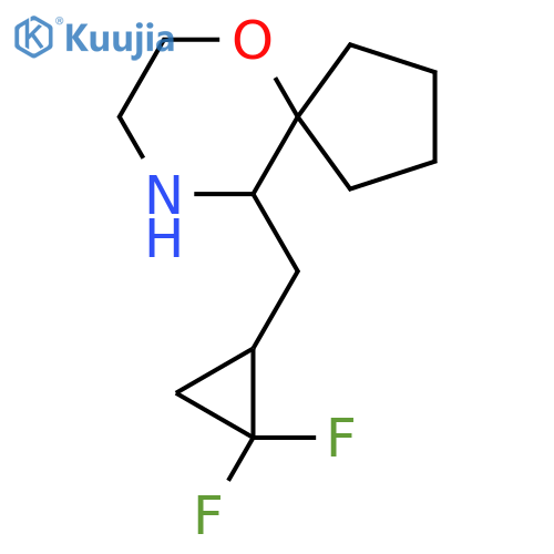 10-(2,2-difluorocyclopropyl)methyl-6-oxa-9-azaspiro4.5decane structure