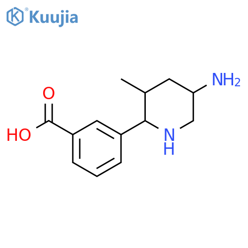 3-(5-Amino-3-methylpiperidin-2-yl)benzoic acid structure