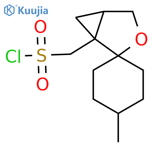 4'-methyl-3-oxaspirobicyclo3.1.0hexane-2,1'-cyclohexane-1-ylmethanesulfonyl chloride structure