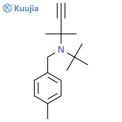 tert-butyl(2-methylbut-3-yn-2-yl)(4-methylphenyl)methylamine structure