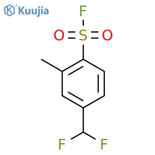 4-(difluoromethyl)-2-methylbenzene-1-sulfonyl fluoride structure