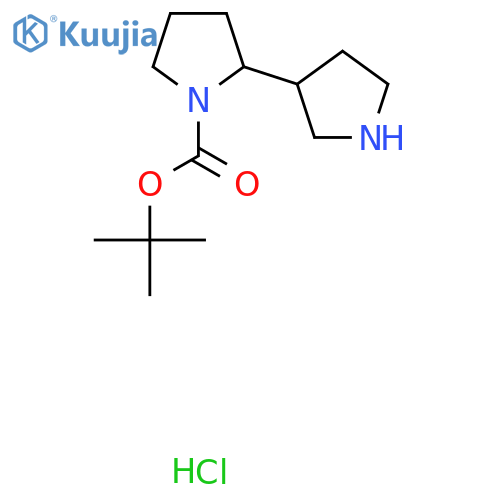 tert-butyl 2,3'-bipyrrolidine-1-carboxylate hydrochloride structure