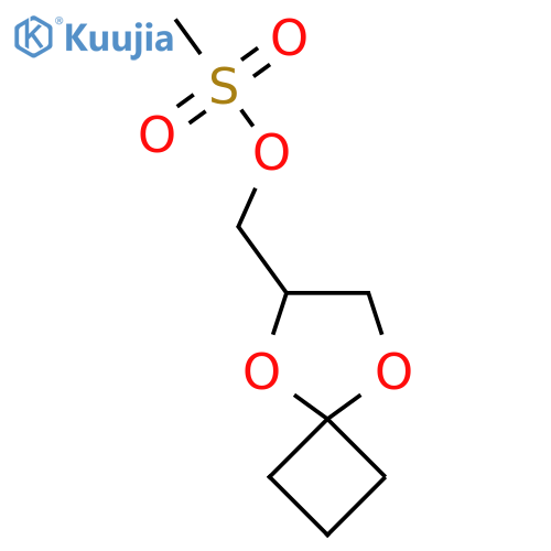 5,8-dioxaspiro3.4octan-6-ylmethyl methanesulfonate structure