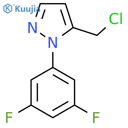5-(chloromethyl)-1-(3,5-difluorophenyl)-1H-pyrazole structure