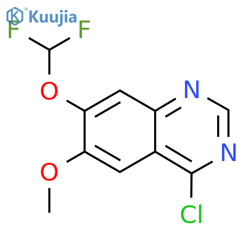 4-chloro-7-(difluoromethoxy)-6-methoxyquinazoline structure