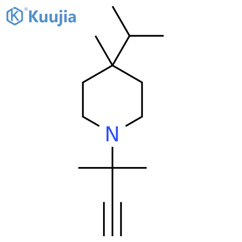 4-methyl-1-(2-methylbut-3-yn-2-yl)-4-(propan-2-yl)piperidine structure