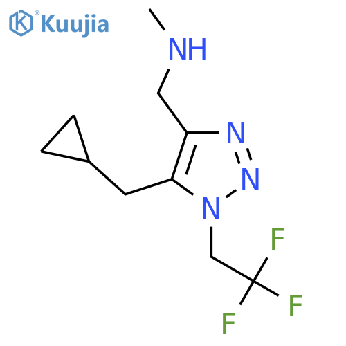 {5-(cyclopropylmethyl)-1-(2,2,2-trifluoroethyl)-1H-1,2,3-triazol-4-ylmethyl}(methyl)amine structure