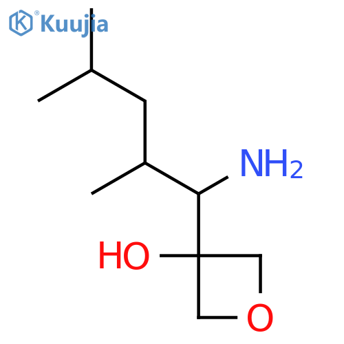3-(1-Amino-2,4-dimethylpentyl)oxetan-3-ol structure