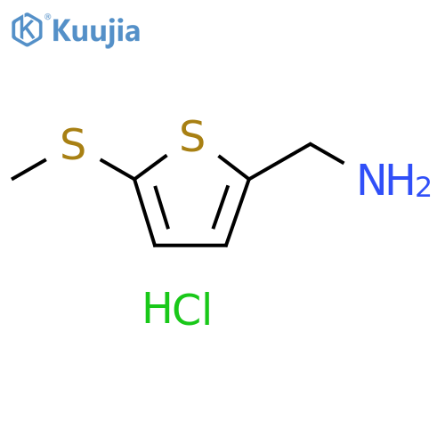 5-(methylsulfanyl)thiophen-2-ylmethanamine hydrochloride structure