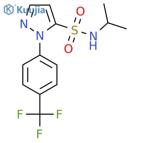 N-(propan-2-yl)-1-[4-(trifluoromethyl)phenyl]-1H-pyrazole-5-sulfonamide structure