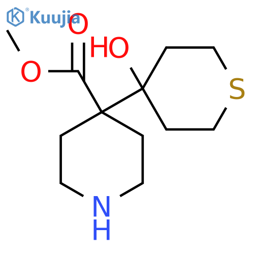 Methyl 4-(4-hydroxythian-4-yl)piperidine-4-carboxylate structure
