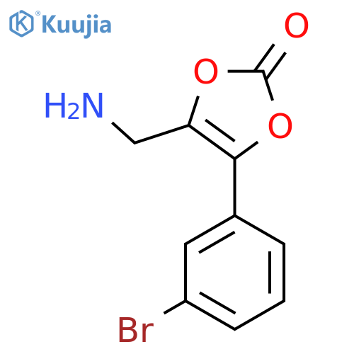 4-(aminomethyl)-5-(3-bromophenyl)-2H-1,3-dioxol-2-one structure