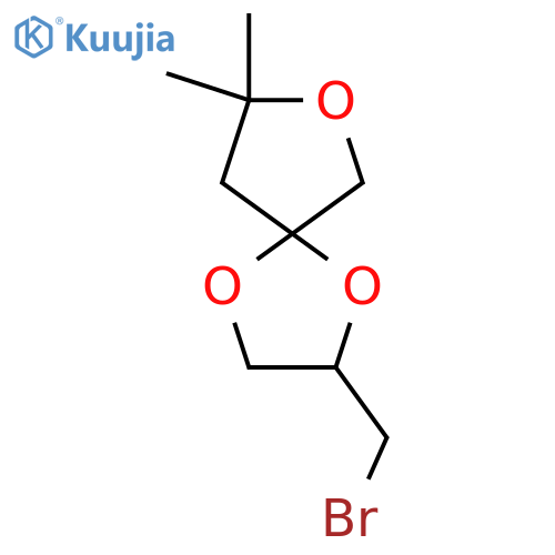 2-(bromomethyl)-8,8-dimethyl-1,4,7-trioxaspiro4.4nonane structure