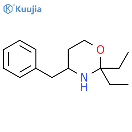 4-benzyl-2,2-diethyl-1,3-oxazinane structure