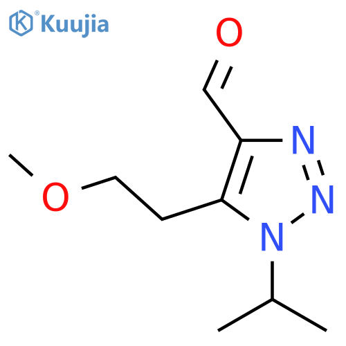 5-(2-methoxyethyl)-1-(propan-2-yl)-1H-1,2,3-triazole-4-carbaldehyde structure