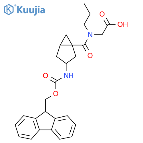 2-{1-3-({(9H-fluoren-9-yl)methoxycarbonyl}amino)bicyclo3.1.0hexan-1-yl-N-propylformamido}acetic acid structure