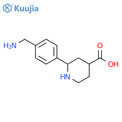 2-4-(aminomethyl)phenylpiperidine-4-carboxylic acid structure