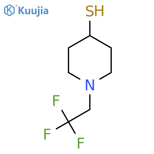 1-(2,2,2-trifluoroethyl)piperidine-4-thiol structure