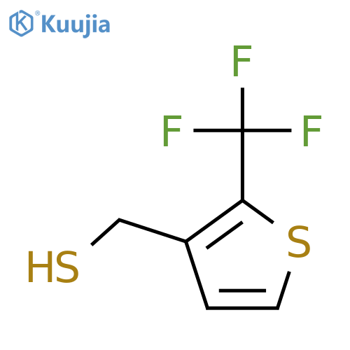 2-(trifluoromethyl)thiophen-3-ylmethanethiol structure